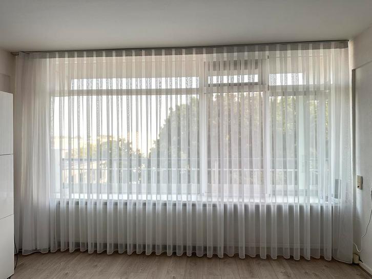 Gordijn, Huis en Inrichting, Stoffering | Gordijnen en Lamellen, Zo goed als nieuw, 200 cm of meer, 200 cm of meer, Wit, Ophalen of Verzenden