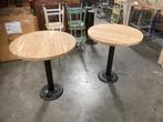 3 X Zeer Unieke Industriele/Vintage Bistrotafel Singer, Ophalen, 50 tot 100 cm, Rond, Nieuw