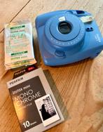 Fujifilm Instax Mini 9 Cobalt Blue + 2 pakjes fotopapier, Ophalen, Zo goed als nieuw, Polaroid, Fuji