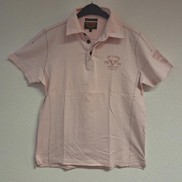 PME Legend heren poloshirt km, licht roze, L, Kleding | Heren, Polo's, Zo goed als nieuw, Maat 52/54 (L), Roze, Ophalen of Verzenden