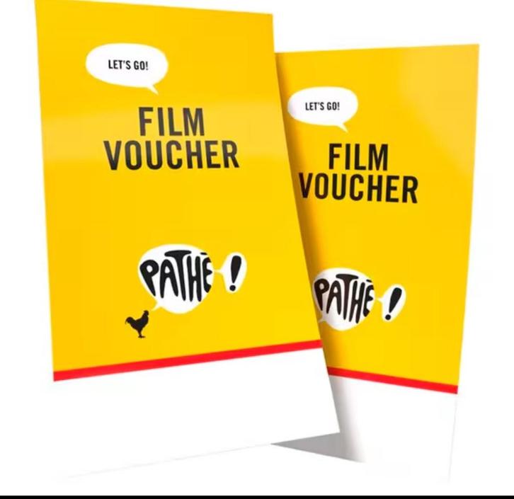 Pathé Voucher, Tickets en Kaartjes, Filmkaartjes, Drie personen of meer, Vrijkaartje alle films