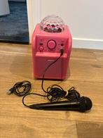 Muziekbox met discobal en microfoon / karaokeset, Audio, Tv en Foto, Karaoke-apparatuur, Ophalen, Zo goed als nieuw