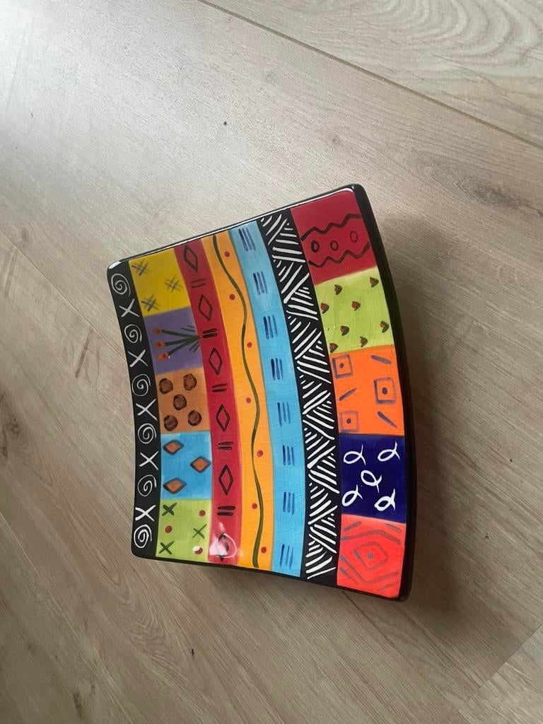 Schaal/bord uit Zuid Afrika, Antiek en Kunst, Kunst | Beelden en Houtsnijwerken, Ophalen of Verzenden