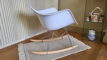 Vitra Eames rar Design schommelstoel ~ wit ~ chroom beschikbaar voor biedingen