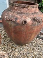 Oude keramieken grote zware kruik, Ophalen, Gebruikt, 40 cm of meer, Rond