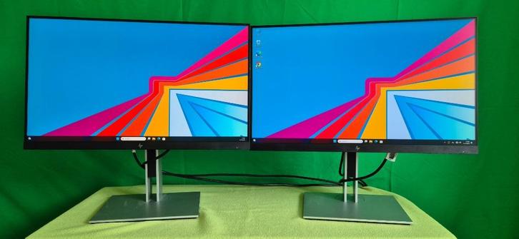 In Super staat 2x 24 Inch Design Lcd's HP EliteDisplay E233, Computers en Software, Monitoren, Zo goed als nieuw, 61 t/m 100 Hz