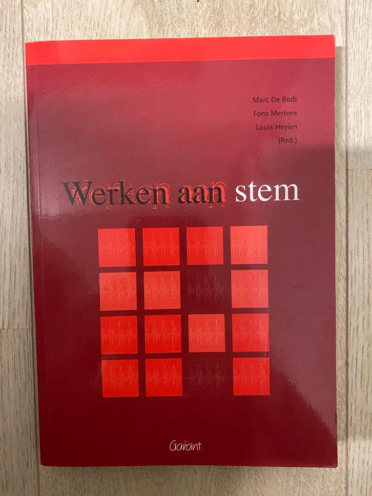 M. Bodt - Werken aan stem, Boeken, Wetenschap, Zo goed als nieuw, Ophalen of Verzenden