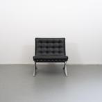 2 Knoll Barcelona Chair Zwart Mies vd Rohe, Huis en Inrichting, Fauteuils, Niet ingevuld, Niet ingevuld, Ophalen of Verzenden
