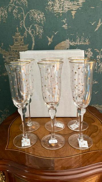 Pip studio champagneglas stars gold 2x set a 6 nieuw! beschikbaar voor biedingen