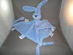 nattou konijn blauw velours 26 cm van oor naar beneden knoop, Ophalen of Verzenden, Nieuw, Konijn
