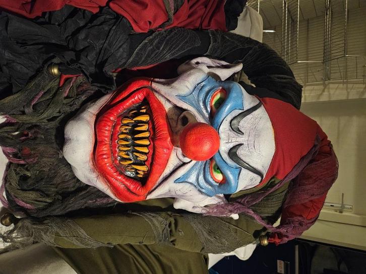 Horror Clown Halloween Decoratie, Hobby en Vrije tijd, Feestartikelen, Gebruikt, Versiering, Halloween of Griezel, Ophalen