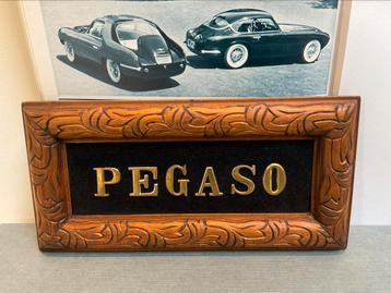 Reclame bordje Pegaso 1950’s beschikbaar voor biedingen