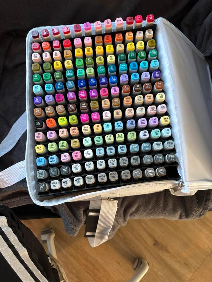 Panduro alchohol marker 168 set, Hobby en Vrije tijd, Tekenen, Zo goed als nieuw, Ophalen of Verzenden