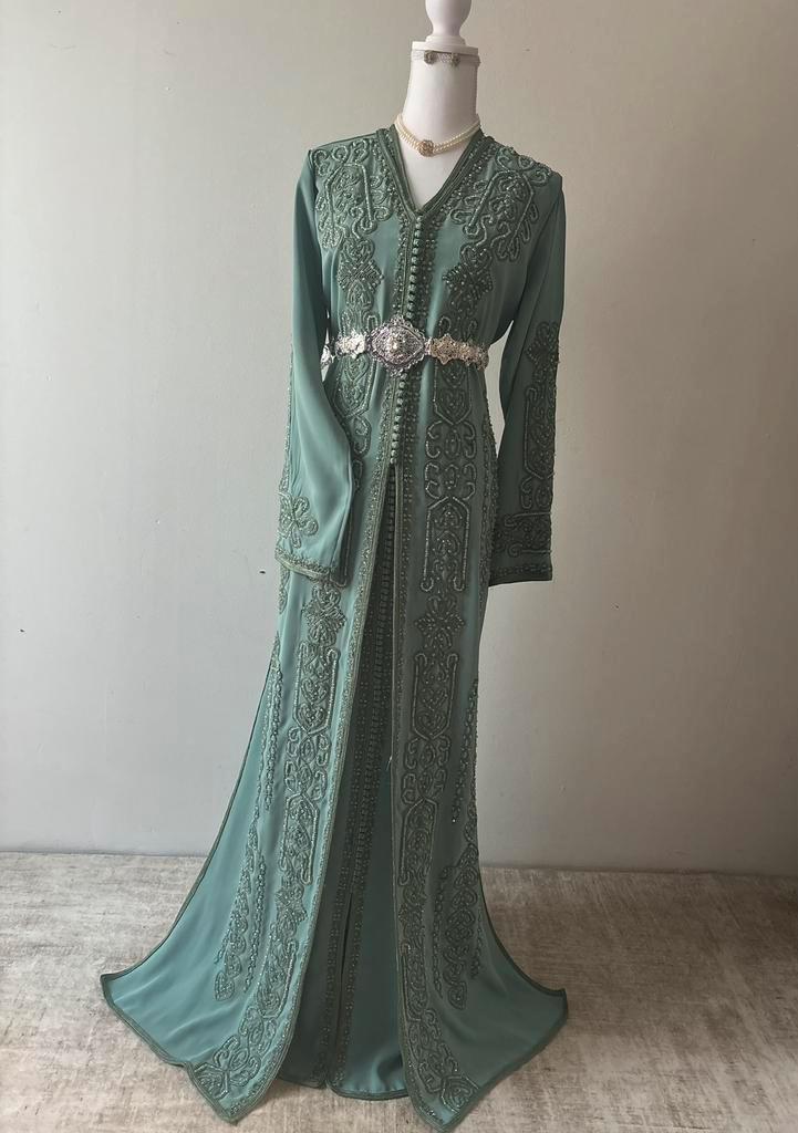 Takchita te HUUR, Kleding | Dames, Gelegenheidskleding, Zo goed als nieuw, Overige typen, Maat 38/40 (M), Ophalen