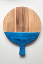 Houten serveerplank blauwe epoxy, Ophalen of Verzenden, Zo goed als nieuw