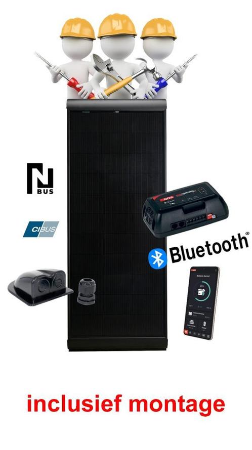 NDS BLACKSOLAR zonnepaneel set 165W inclusief montage., Caravans en Kamperen, Camper-accessoires, Nieuw, Ophalen