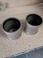 2 PVC Moffen - Afvoerbuis Koppelingen, Doe-het-zelf en Verbouw, Buizen en Afvoer, Afvoer, Gebruikt, Pvc, Ophalen of Verzenden