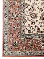Vintage Persian wol vloerkleed Saphire floral pink 209x295cm, Persian Perzisch vintage oosters hype, Crème, Gebruikt, 200 cm of meer