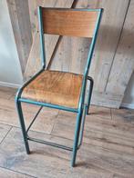 6 van deze Franse schoolstoelen jaren '50, Ophalen, Gebruikt, Bruin, Vijf, Zes of meer stoelen