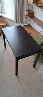 Zwart bureautje/tafeltje - 110x60x74 cm, Ophalen, Overige materialen, Gebruikt, 100 tot 150 cm