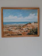 Strandlandschap olieverfschilderij Henk Bruggeman, Ophalen of Verzenden