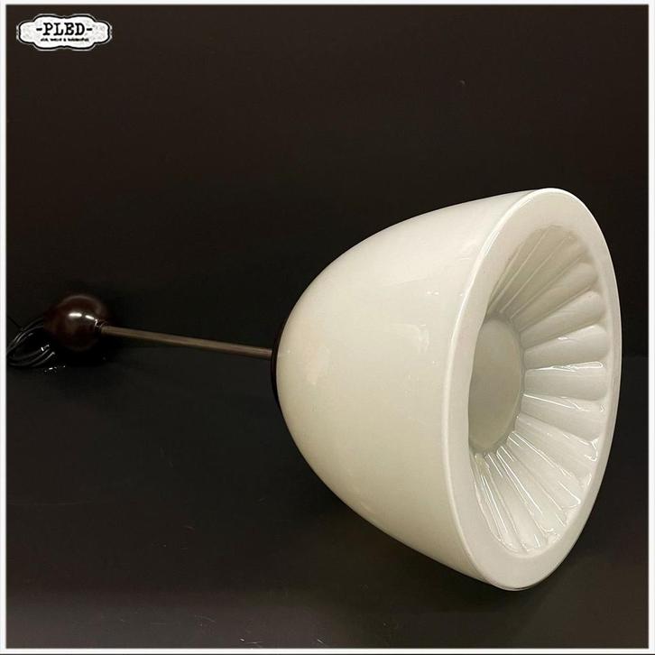 Vintage Pendellamp Hanglamp Kloosterlamp Schoollamp, Huis en Inrichting, Lampen | Hanglampen, Gebruikt, Minder dan 50 cm, Glas
