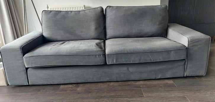 Kivik donkergrijze 3 zitsbank, Huis en Inrichting, Banken | Bankstellen, Gebruikt, Rechte bank, Driepersoons, 200 tot 250 cm, 75 tot 100 cm
