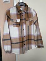 Blouse D-Zine Ruit Bruin Beige Maat 152 158, Gebruikt, Meisje, D-Zine, Overhemd of Blouse