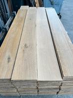 Eiken vloer 33 m2 massieve vloerdelen 20,5 cm breed 2 cm dik, Ophalen, Gebruikt, Onbekend, Vloerdelen of -planken