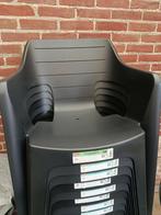 10 stapelstoelen Bilbao antraciet, Ophalen, Zo goed als nieuw, Kunststof, Stapelbaar