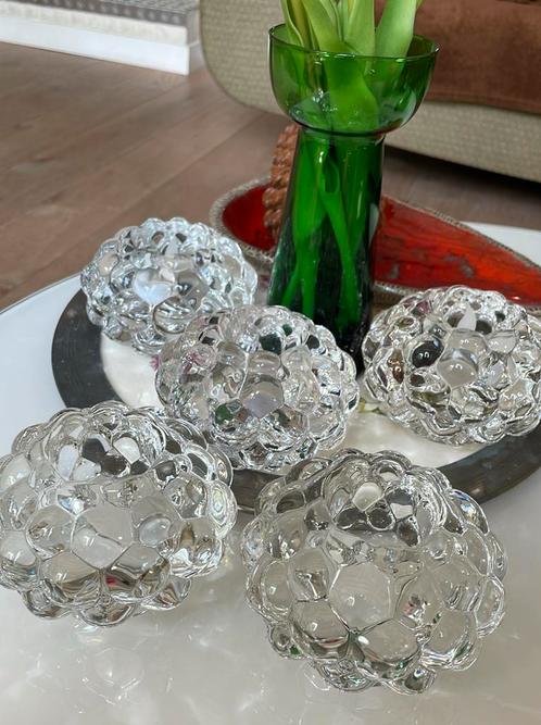 Orrefors kaarsenhouders-waxinelichtjeshouder, Antiek en Kunst, Antiek | Glas en Kristal, Ophalen of Verzenden