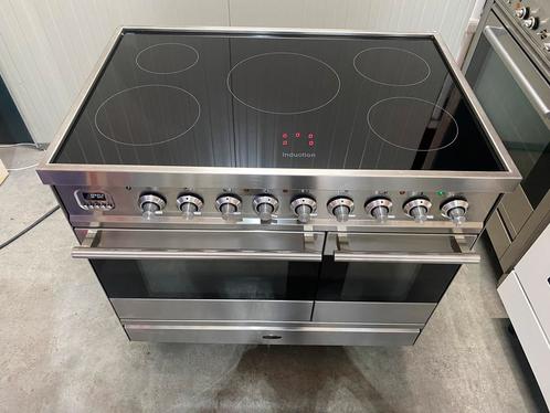 Prachtige Boretti inductie fornuis 90 cm breed, Witgoed en Apparatuur, Fornuizen, Zo goed als nieuw, Vrijstaand, Inductie, 5 kookzones of meer