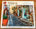 King Puzzel Village Provence, Frankrijk van 1000 stuks, Ophalen of Verzenden, 500 t/m 1500 stukjes, Gebruikt, Legpuzzel