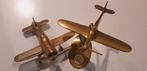Messing vliegtuigen Rotterdam Airport mars, Ophalen of Verzenden, Gebruikt