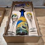 Corneille spumanti la pieve fles met 3 glazen in doos, Ophalen of Verzenden