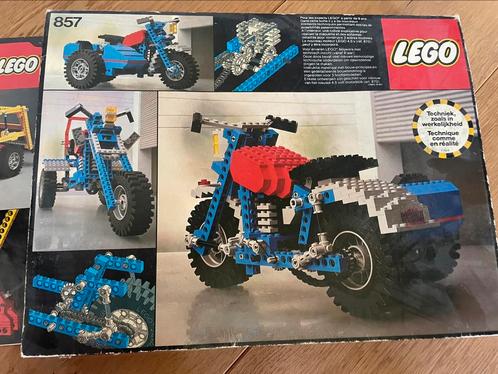 Lego set 857, motor met zijspan., Kinderen en Baby's, Speelgoed | Duplo en Lego, Zo goed als nieuw, Lego, Complete set, Ophalen of Verzenden