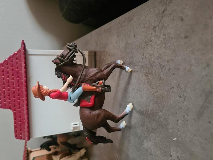 Schleich paard en ruiter, Kinderen en Baby's, Speelgoed | Actiefiguren, Zo goed als nieuw, Ophalen of Verzenden
