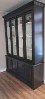 Mooie buffetkast - antraciet, Huis en Inrichting, Kasten | Buffetkasten, Ophalen, 150 tot 200 cm, 25 tot 50 cm, Gebruikt