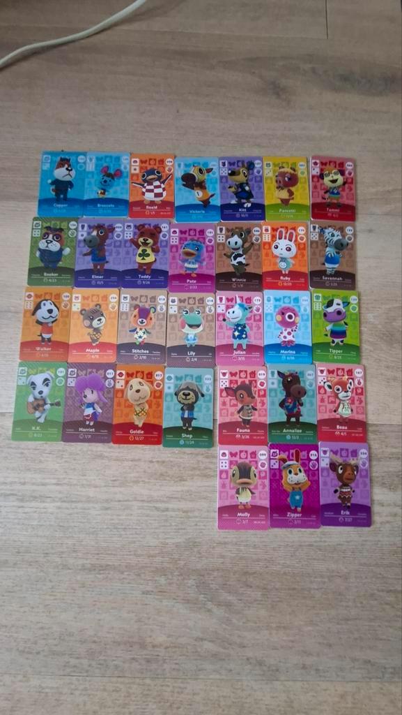 Animal Crossing Amiibo Kaarten - Diverse Villagers, Hobby en Vrije tijd, Stickers en Plaatjes, Gebruikt, Stickers en Plaatjes