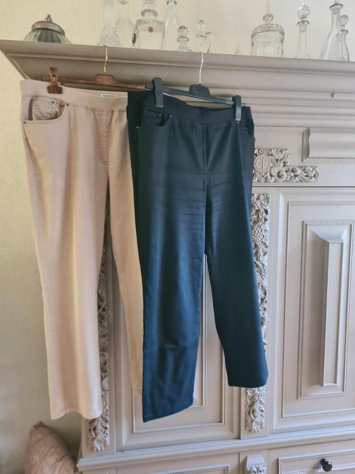 Raphaela by Brax broeken - Maat 48, Kleding | Dames, Broeken en Pantalons, Zo goed als nieuw, Maat 46/48 (XL) of groter, Zwart