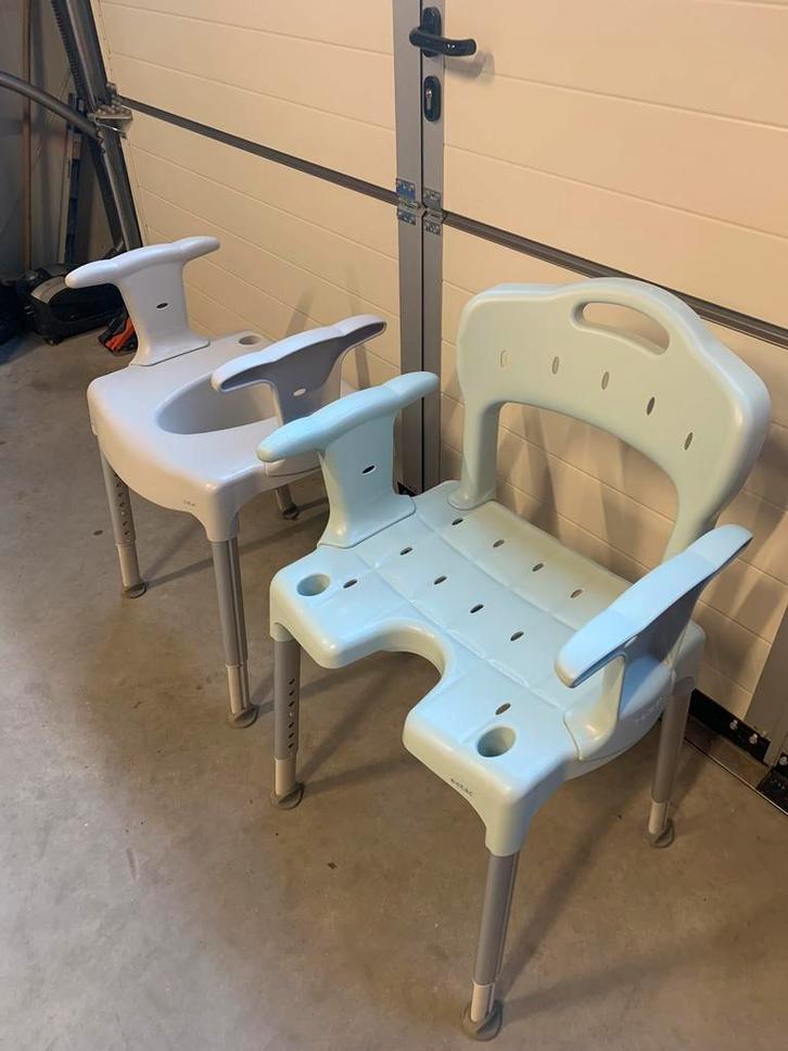 Etac swift douchestoel + toiletverhoger douche stoel, Diversen, Verpleegmiddelen, Zo goed als nieuw, Ophalen
