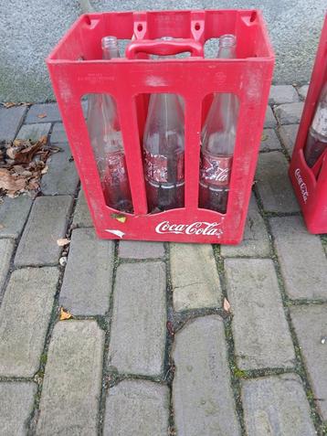 Coca Cola krat met flessen - verzameling beschikbaar voor biedingen