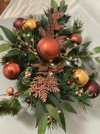 Mooie kerststuk goud & brons met verlichting, Ophalen of Verzenden, Nieuw