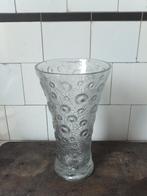 zeer mooie vintage vaas persglas bijzonder motief ster bloem, Ophalen
