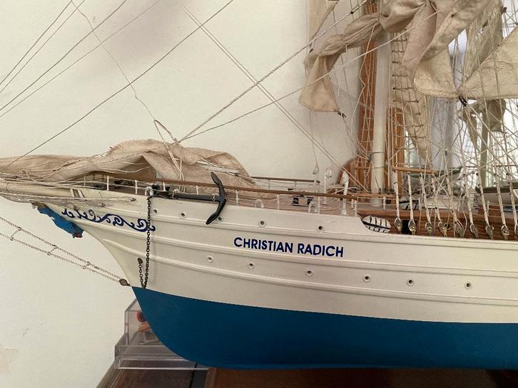 Scheepsmodel Christian Radich, Verzamelen, Scheepvaart, Gebruikt, Schaalmodel, Ophalen