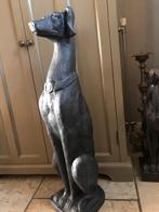2 statige zwarte honden windhond hazewindhond, Ophalen, Nieuw, Beton, Dierenbeeld