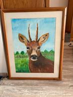 Schilderij hert, Ophalen, Zo goed als nieuw, Schilderij