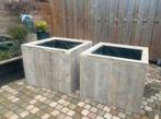 Steigerhout plantenbakken 80x80 60 hoog, Ophalen, Nieuw, Vierkant, Hout