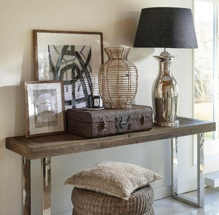 NIEUW Rivièra maison rustic rattan egelatier vase, Huis en Inrichting, Woonaccessoires | Vazen, Nieuw, 50 tot 75 cm, Ophalen of Verzenden