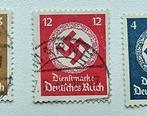 8 Postzegels Dienstmarke Deutsches Reich Tweede Wereldoorlog, Ophalen of Verzenden, Duitse Keizerrijk, Gestempeld